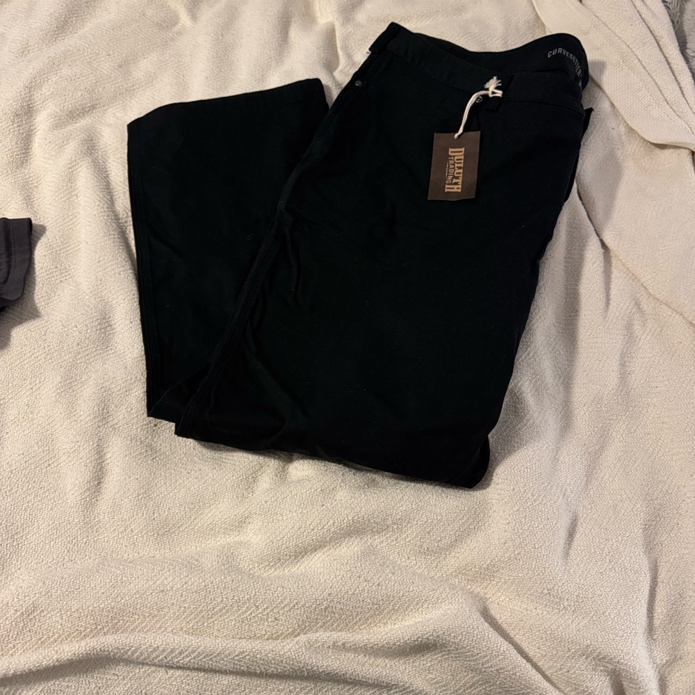 Duluth Trading Co Black FireHose Pants NWT 24W X 31